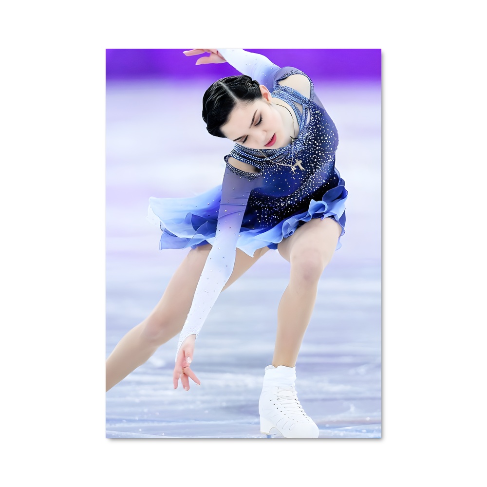 Poster Olympics skating patineuse